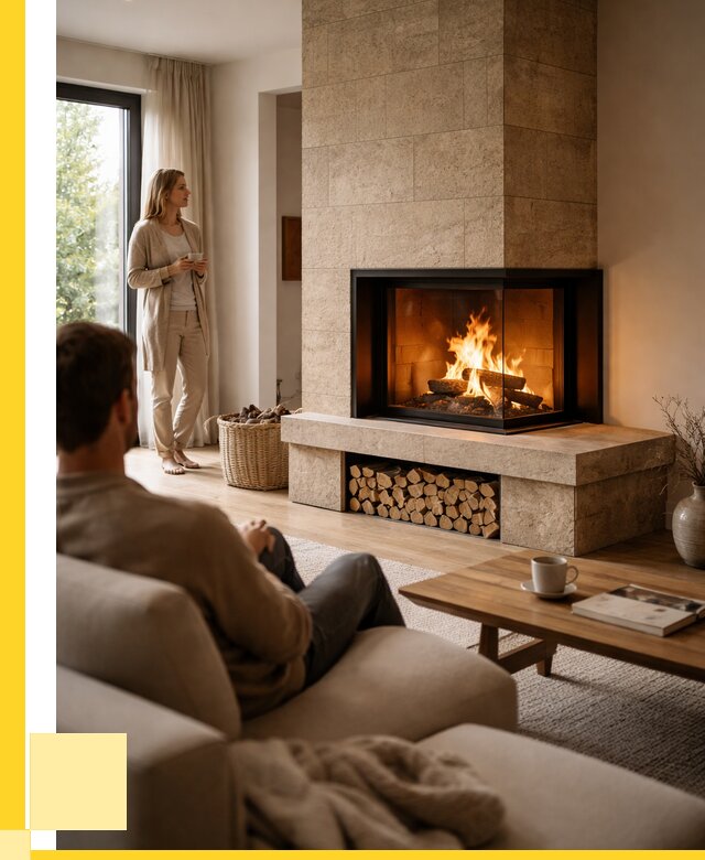 Угловые камины из кирпича установка в Каспийске от 152715 р. ЭриданКсп