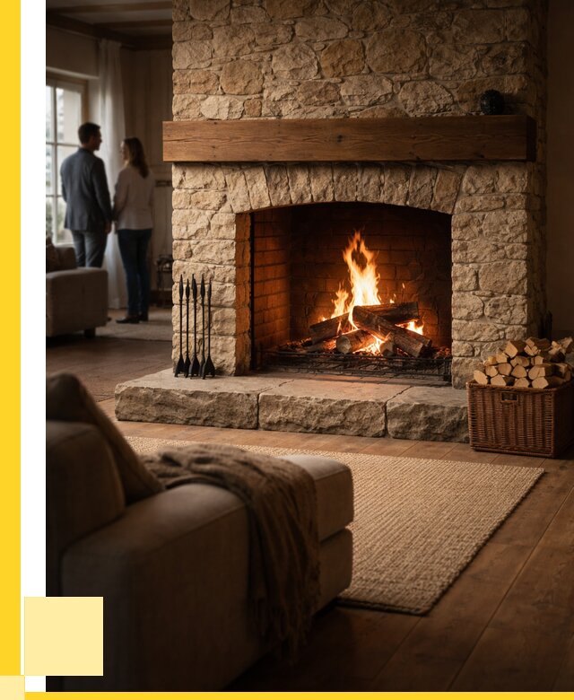 Открытые камины под ключ в Каспийске от 152715 р. ЭриданКсп