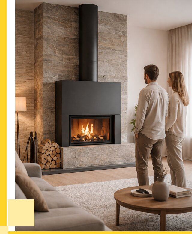 Закрытые камины под ключ в Каспийске от 122172 р., ЭриданКсп