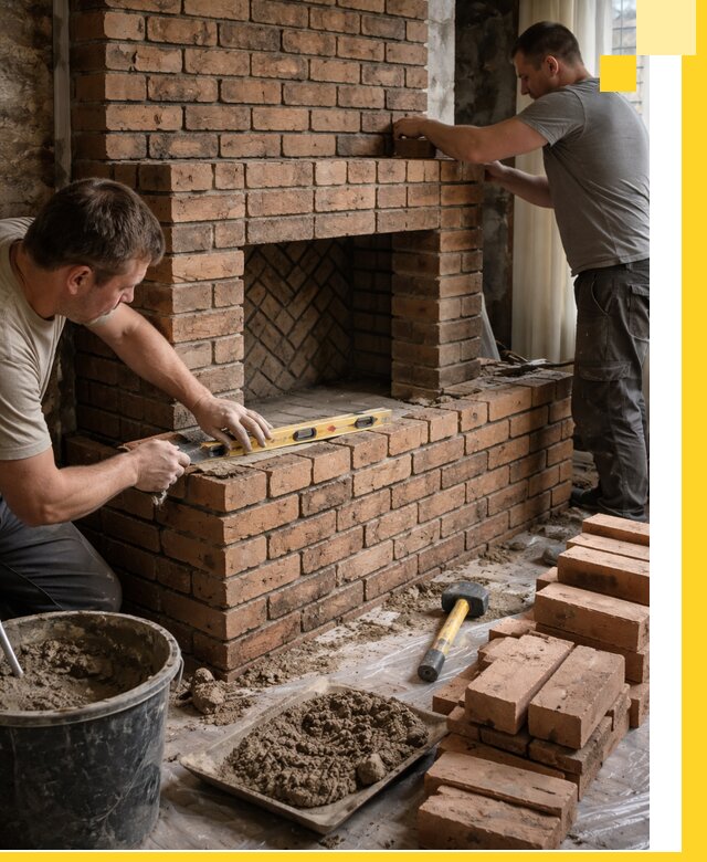 Изготовление и установка кирпичных каминов в Каспийске