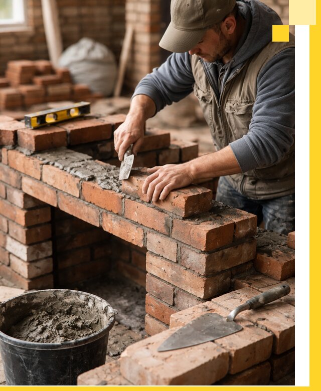 Кладка каминов под ключ в Каспийске профессиональная отделка и монтаж