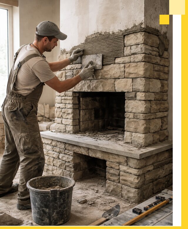 Строительство каминов под ключ в Каспийске от проектирования до монтажа