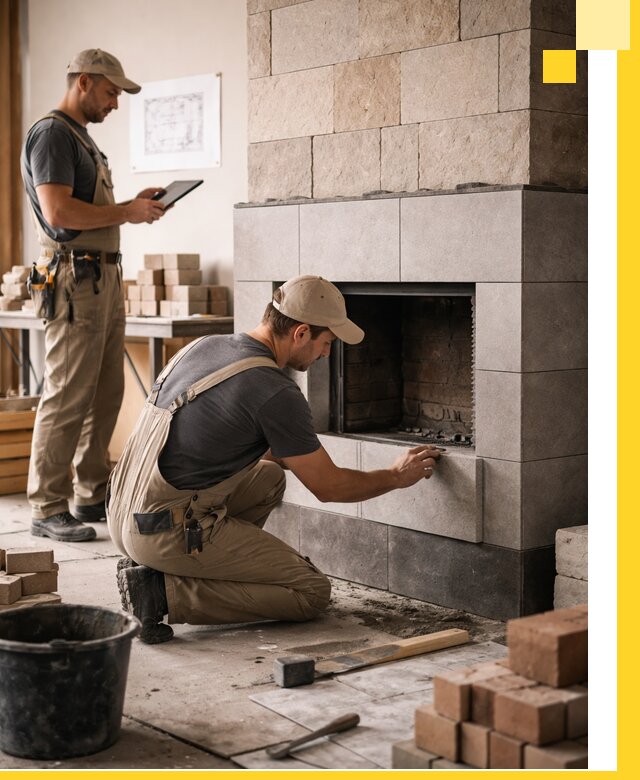 Индивидуальные проекты каминов и каминных систем в Каспийске