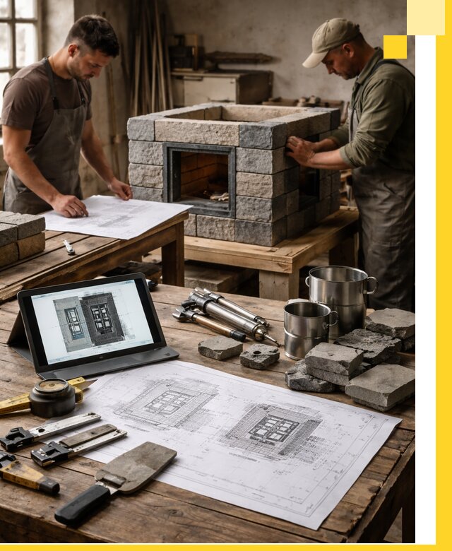 Разработка проектов печей с согласованием и монтажом в Каспийске