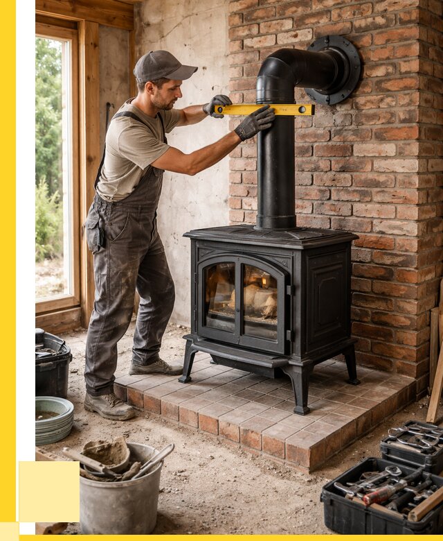 Монтаж печей установка банной печи в Каспийске от 15272 р. | ЭриданКсп