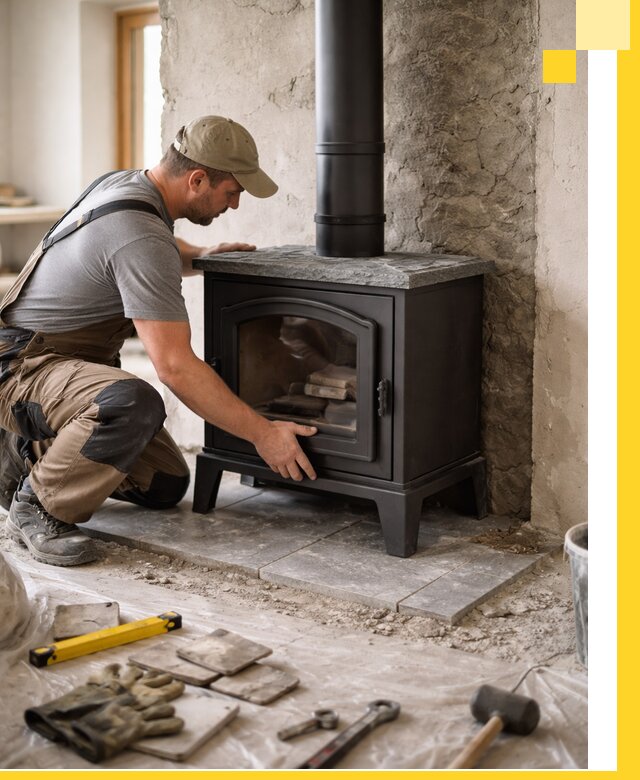 Профессиональный монтаж печей и каминов в Каспийске под ключ