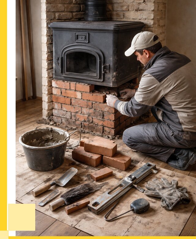 Ремонт печей в Каспийске от 12217 р., услуги печника ЭриданКсп