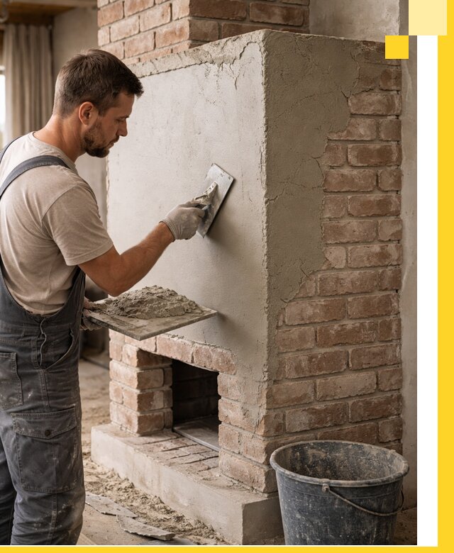 Отделка печей и облицовка каминов в Каспийске под ключ