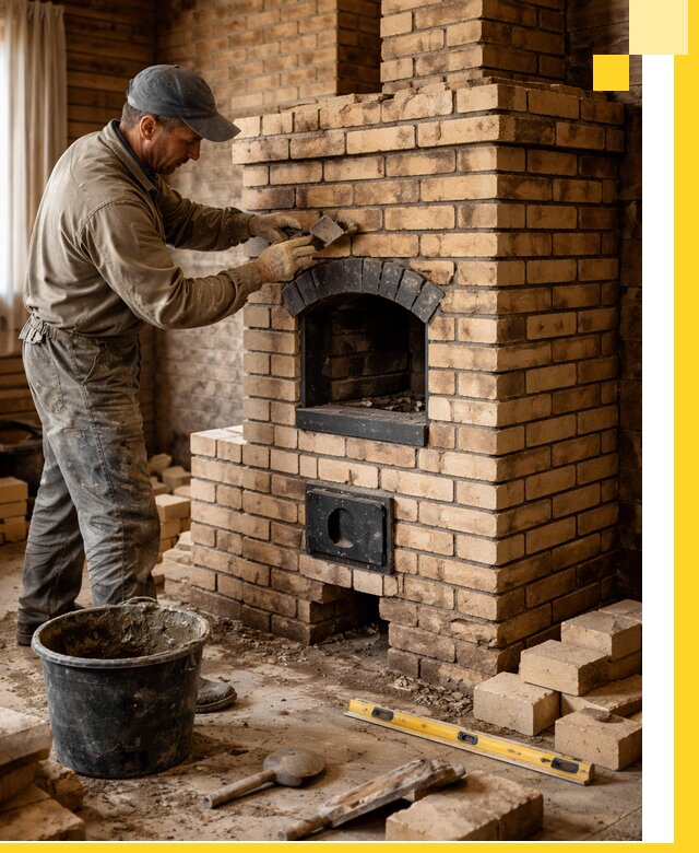 Кирпичные печи под ключ в Каспийске: проектирование и кладка