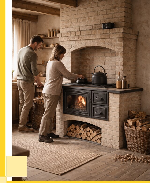 Печи с плитой в Каспийске от 45815 р. | ЭриданКсп — кирпичная печь