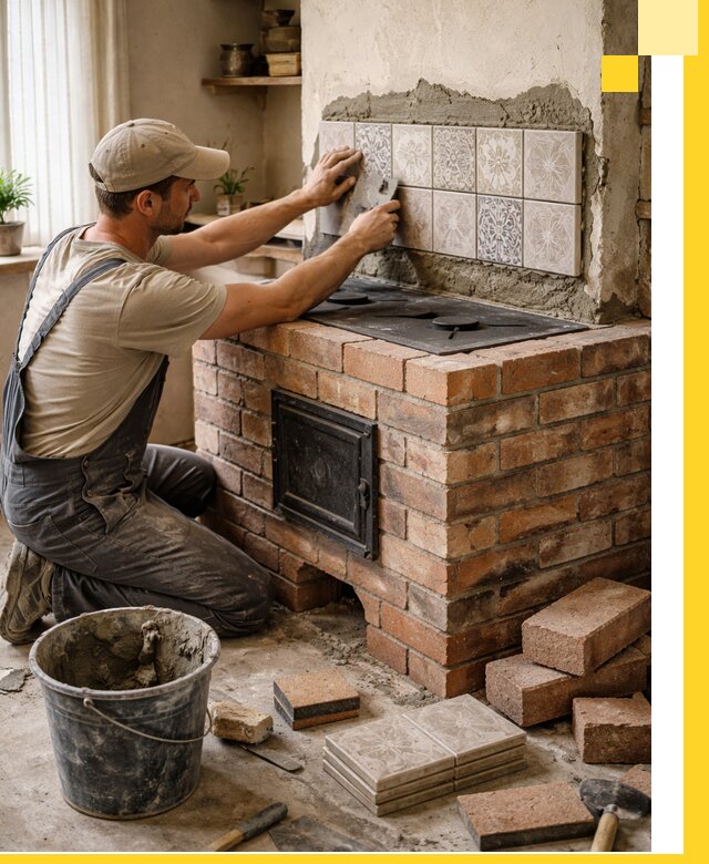 Печи с плитой на заказ монтаж гарантия и сервис в Каспийске