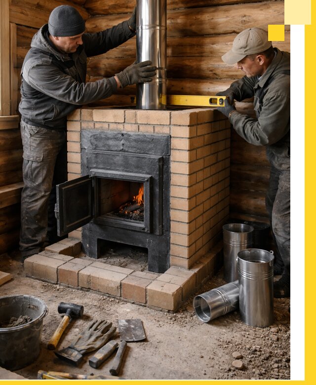 Проектирование, изготовление и установка банных печей в Каспийске