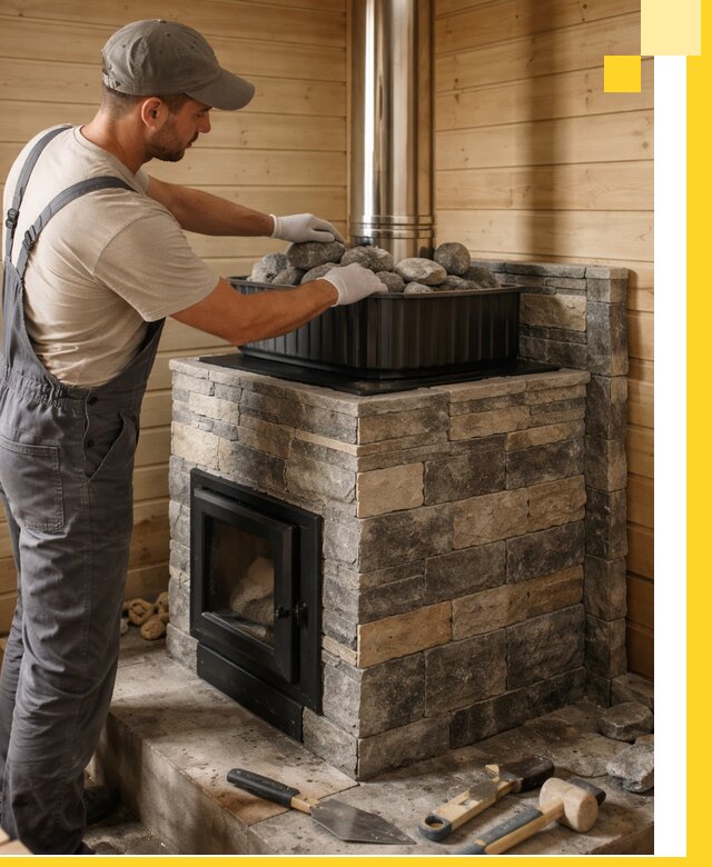 Печи для парной в Каспийске, производство, монтаж и обслуживание