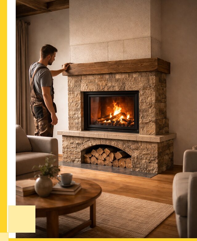 Печи камины для дома под ключ в Каспийске от 55996 р. | ЭриданКсп