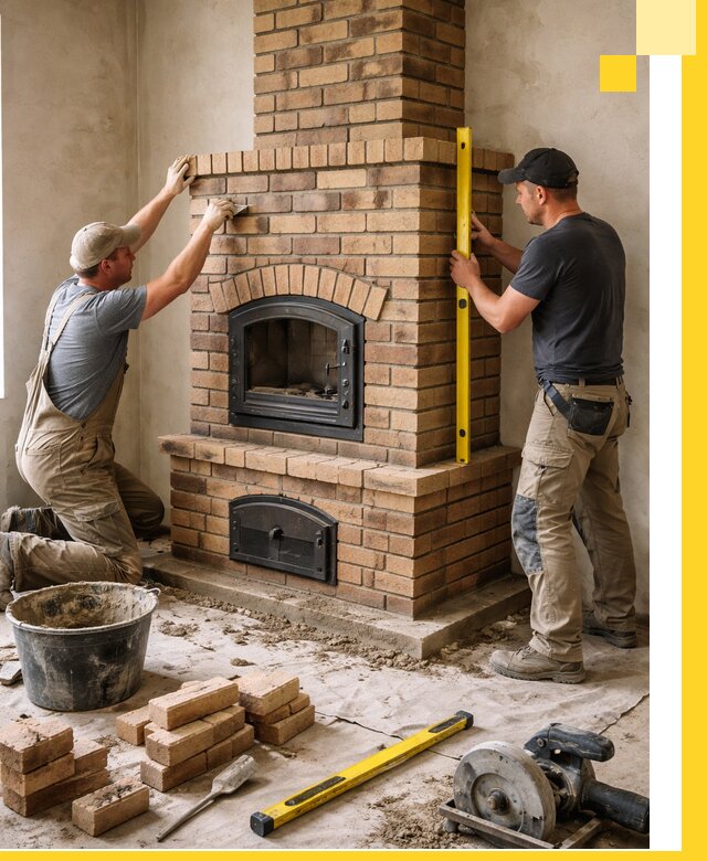 Продажа и установка печей и каминов для дома под ключ в Каспийске