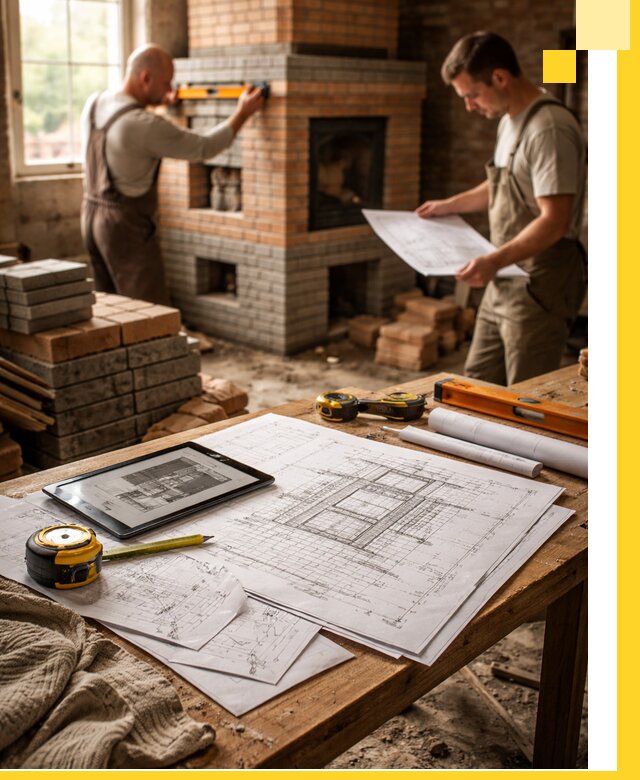 Проекты печей и каминов с индивидуальным дизайном в Каспийске