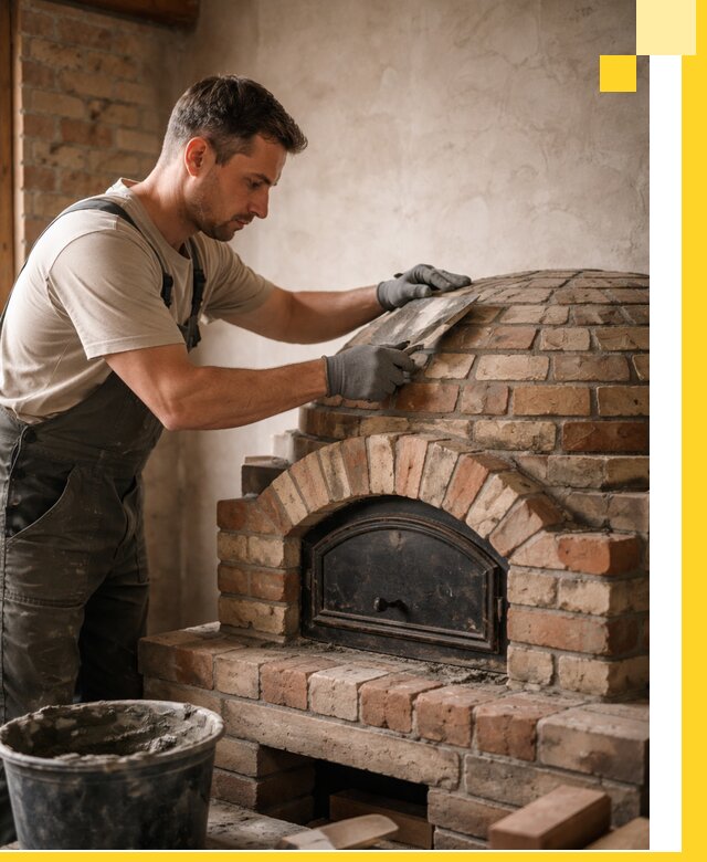 Изготовление и монтаж помпейских печей на заказ в Каспийске