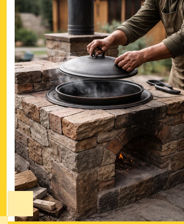 Печи для казана в Каспийске по цене от 18326 р. | ЭриданКсп