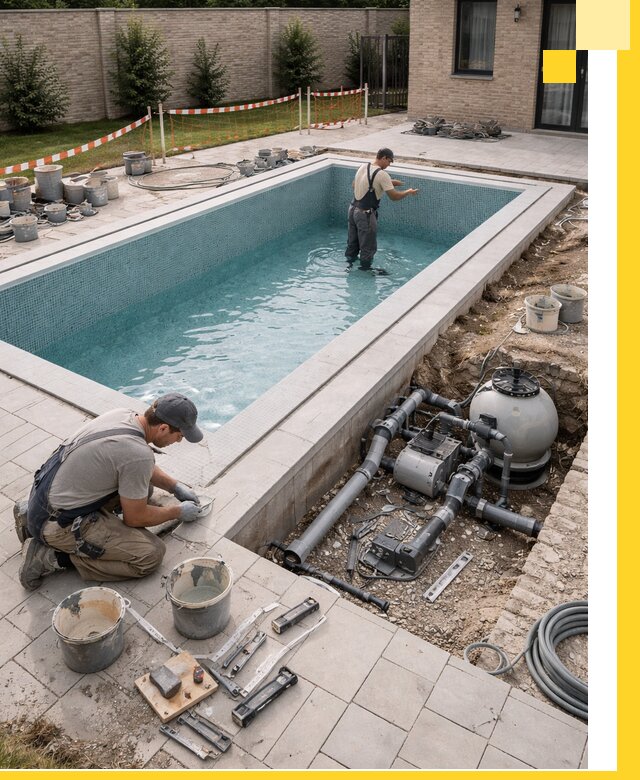 Строительство бассейнов под ключ в Каспийске: проекты и монтаж