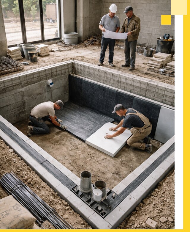 Проекты частных и общественных бассейнов под ключ в Каспийске