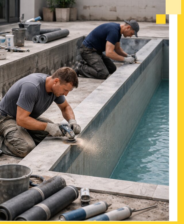 Профессиональный ремонт бассейнов под ключ в Каспийске