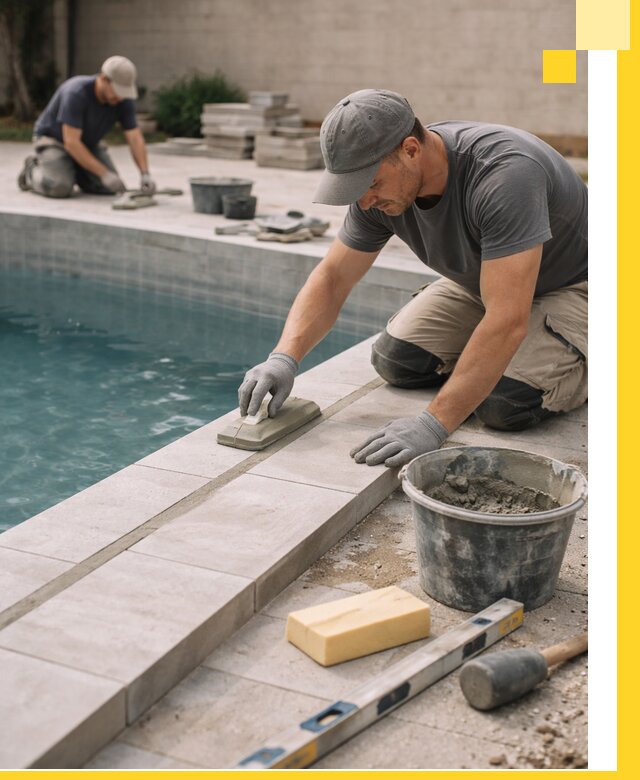 Отделка бассейнов в Каспийске: декоративная отделка и гидроизоляция