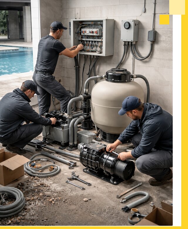 Профессиональный монтаж оборудования для бассейнов в Каспийске