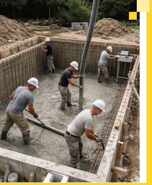 Строительство бетонных бассейнов под ключ в Каспийске