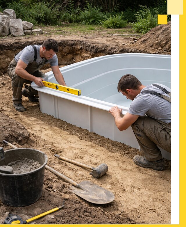Производство и установка пластиковых бассейнов в Каспийске под ключ