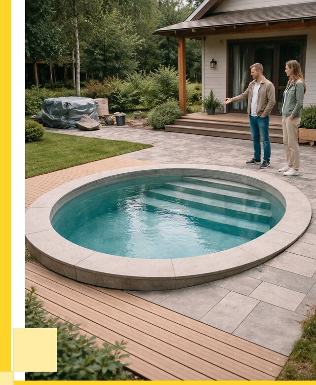 Бассейн на даче под ключ в Каспийске от 203620 р., ЭриданКсп