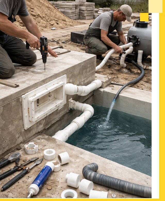 Строительство скиммерных бассейнов под ключ в Каспийске