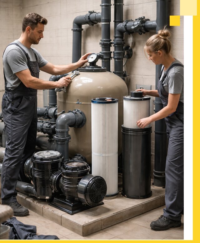 Фильтры и системы фильтрации для бассейнов в Каспийске