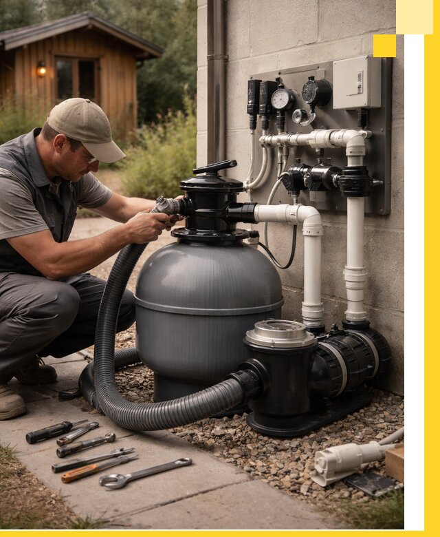 Продажа и монтаж фильтров и насосов для бассейнов в Каспийске