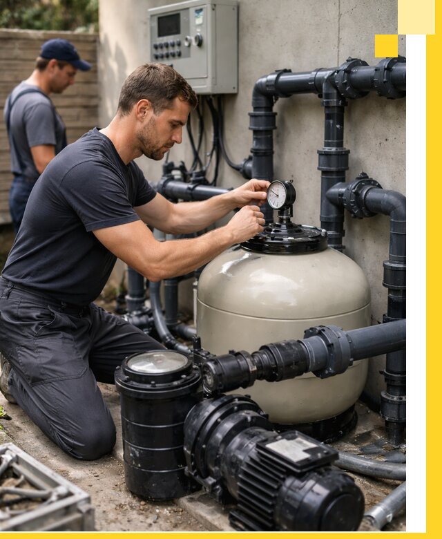 Поставка и монтаж фильтровального оборудования для бассейнов в Каспийске