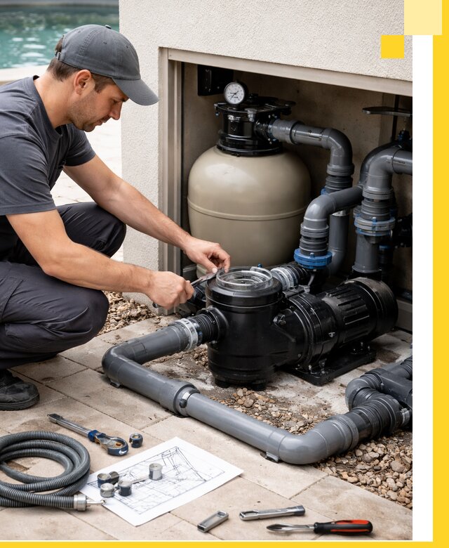 Поставка, монтаж и сервис насосов для бассейнов в Каспийске