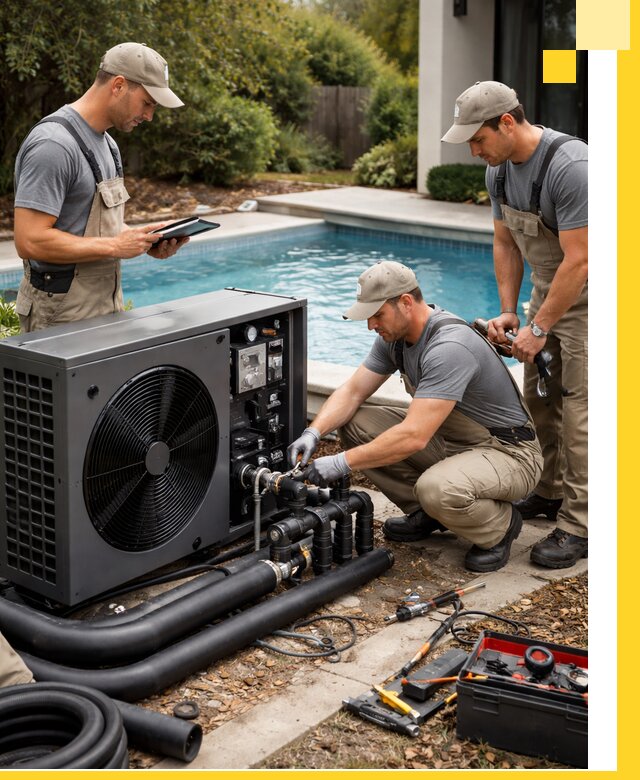 Проектирование и установка тепловых насосов для бассейнов в Каспийске