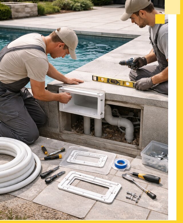 Поставка и установка скиммеров для бассейнов в Каспийске