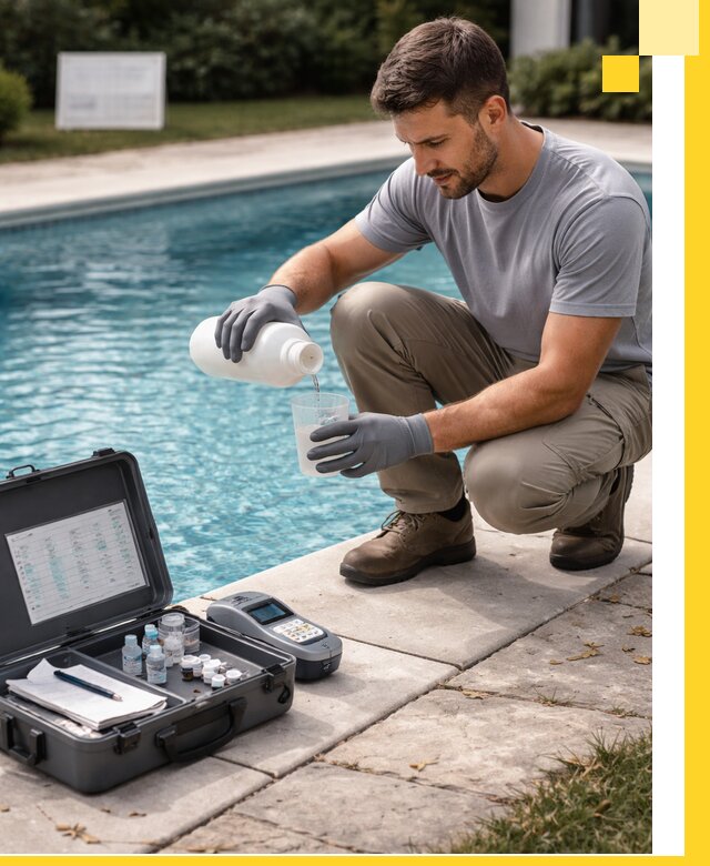 Профессиональная дезинфекция воды в бассейне в Каспийске