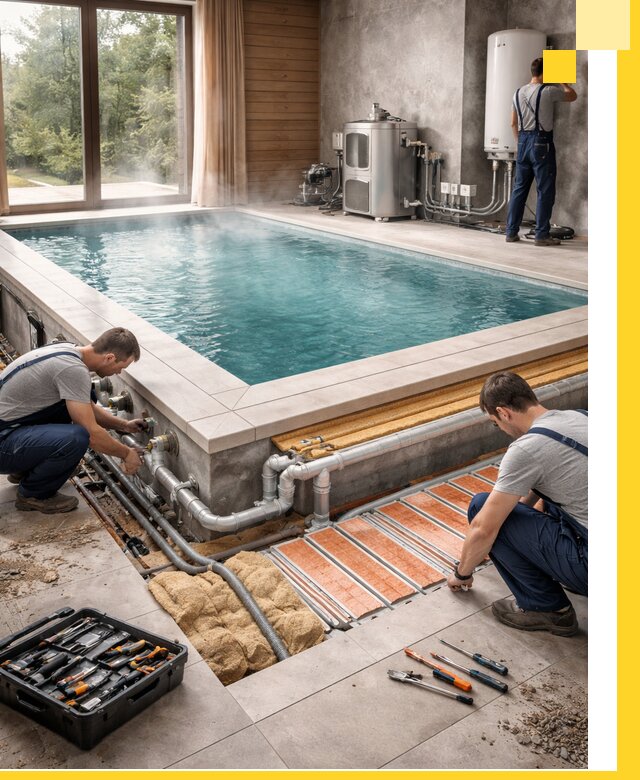 Проектирование и строительство тёплых бассейнов в Каспийске