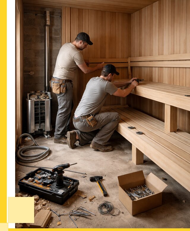 Монтаж саун под ключ в Каспийске от 122172 р. | ЭриданКсп