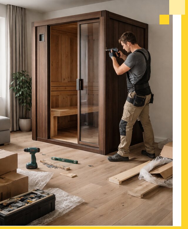 Установка и производство мини саун под ключ в Каспийске