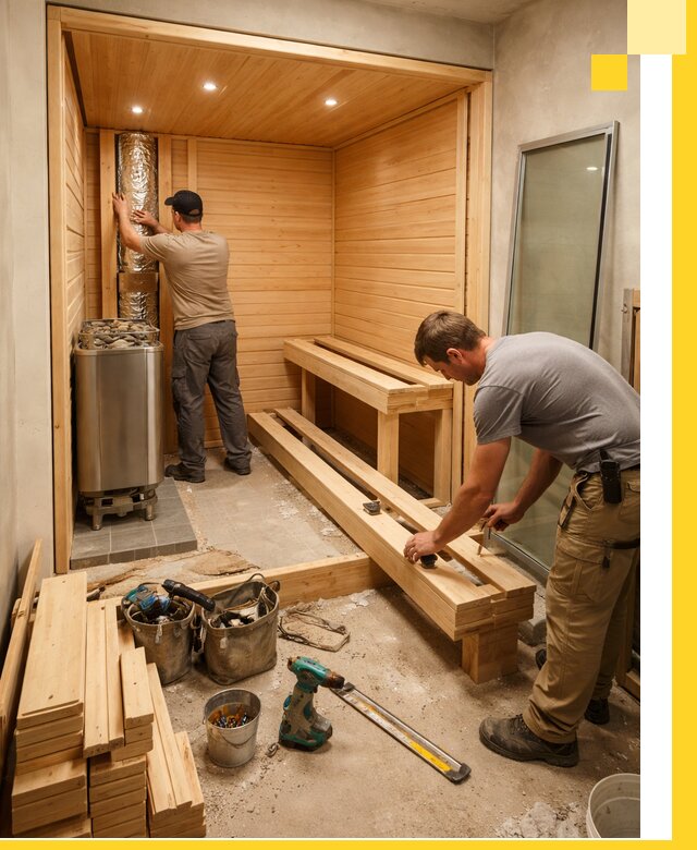 Проектирование и установка домашних саун под ключ в Каспийске