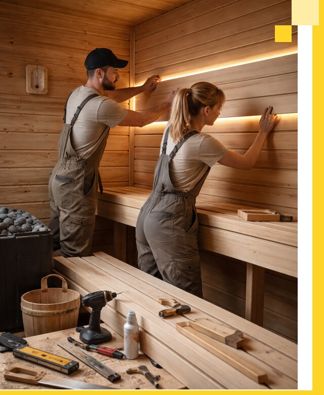 Дизайн саун и бань под ключ с индивидуальным проектом в Каспийске