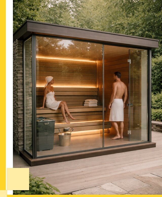 Сауна стеклянная и двери для сауны в Каспийске от 254525 р. | ЭриданКсп