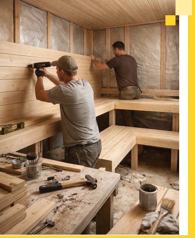 Профессиональная отделка бань и саун под ключ в Каспийске