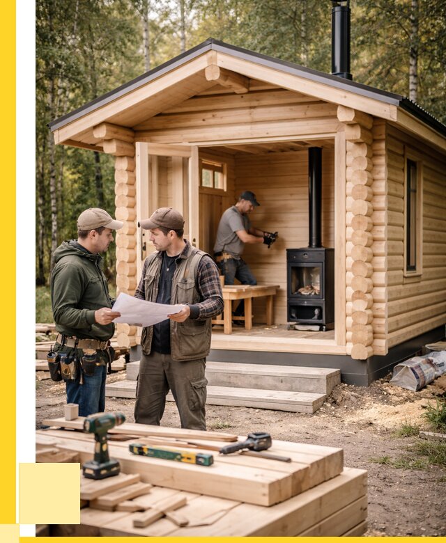 Монтаж бань под ключ в Каспийске — от 203620 р. | ЭриданКсп