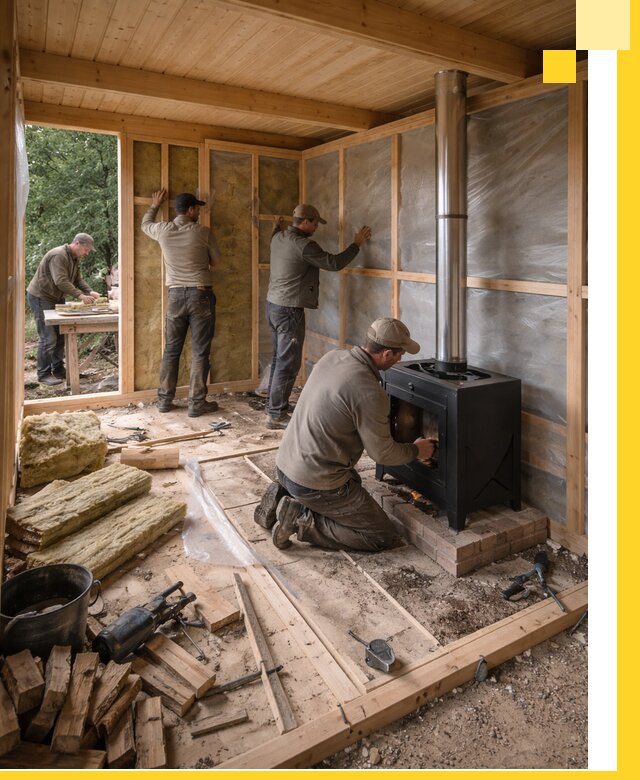 Профессиональный монтаж бань под ключ в Каспийске для дома