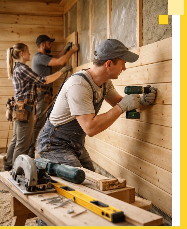 Обшивка бань под ключ в Каспийске: отделка стен и потолков