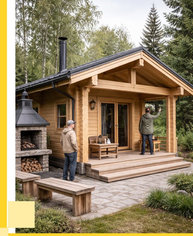 Деревянные бани под ключ в Каспийске от 458145 р. | ЭриданКсп