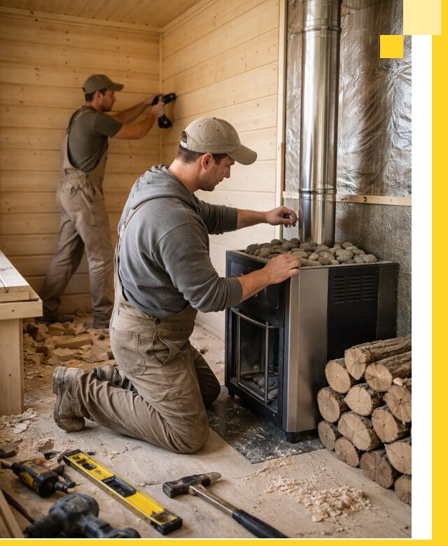 Строительство деревянных бань под ключ в Каспийске проекты и монтаж